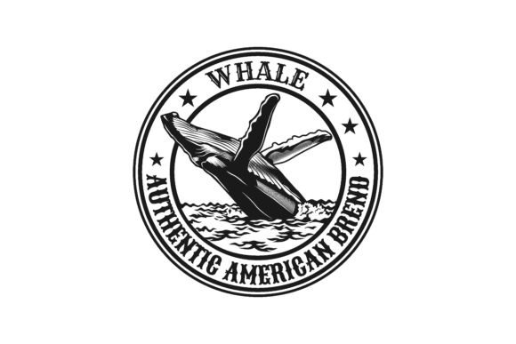 Download Creative American Brand with Huge Whale. - Premium Resources