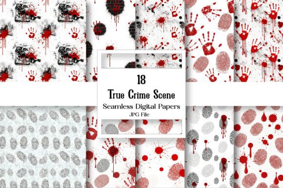 Download True Crime Scene Seamless Digital Paper - Crime Collection