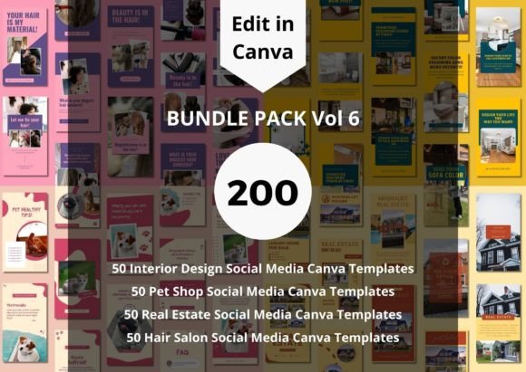 Download Social Media Canva Templates Bundle - Templates Collection