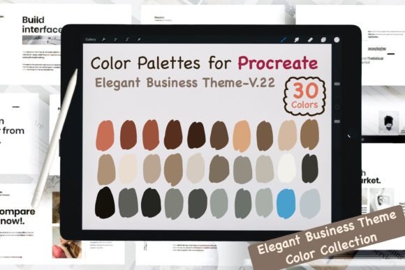 Download Procreate Color Palettes-Elegant Biz V22 - Elegant Collection