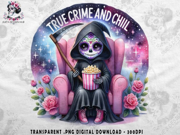 Download True Crime and Chill – Cute Reaper - Premium Bundle