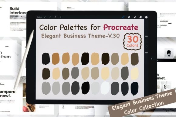 Download Procreate Color Palettes-Elegant Biz V30 - Elegant Collection