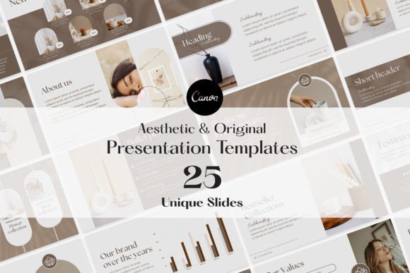 Download Aesthetic Brown Presentation Templates - Templates Collection